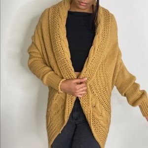 Camel knit cardigan